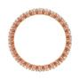 Sapphire Row Lab-Grown Diamond Petite Round Eternity Band - 14K Rose Gold, 2 mm, 7 (view 2)