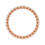 Sapphire Row Lab-Grown Diamond Petite Round Eternity Band - 14K Rose Gold, 2 mm, 8 (view 2)