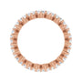Sapphire Row Lab-Grown Diamond Petite Round Eternity Band - 14K Rose Gold, 3 mm, 5 (view 2)