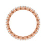 Sapphire Row Lab-Grown Diamond Petite Round Eternity Band - 14K Rose Gold, 3 mm, 8 (view 2)