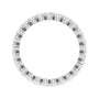 Sapphire Row Lab-Grown Diamond Petite Round Eternity Band - 14K White Gold, 2.25 mm, 6 (view 2)