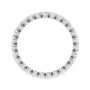 Sapphire Row Lab-Grown Diamond Petite Round Eternity Band - 14K White Gold, 2.25 mm, 8 (view 2)