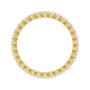 Sapphire Row Lab-Grown Diamond Petite Round Eternity Band - 14K Yellow Gold, 1.7 mm, 6 (view 2)