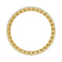 Sapphire Row Lab-Grown Diamond Petite Round Eternity Band - 14K Yellow Gold, 1.7 mm, 7 (view 2)