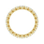 Sapphire Row Lab-Grown Diamond Petite Round Eternity Band - 14K Yellow Gold, 2.5 mm, 5 (view 2)