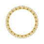 Sapphire Row Lab-Grown Diamond Petite Round Eternity Band - 14K Yellow Gold, 2.5 mm, 6 (view 2)