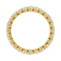 Sapphire Row Lab-Grown Diamond Petite Round Eternity Band - 14K Yellow Gold, 2.5 mm, 7 (view 2)