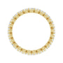 Sapphire Row Lab-Grown Diamond Petite Round Eternity Band - 14K Yellow Gold, 2.5 mm, 8 (view 2)