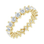 Sapphire Row Lab-Grown Diamond Petite Round Eternity Band - 14K Yellow Gold, 2.8 mm, 5