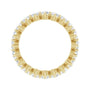 Sapphire Row Lab-Grown Diamond Petite Round Eternity Band - 14K Yellow Gold, 2.8 mm, 5 (view 2)