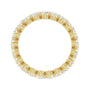 Sapphire Row Lab-Grown Diamond Petite Round Eternity Band - 14K Yellow Gold, 2.8 mm, 6 (view 2)