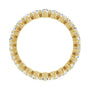 Sapphire Row Lab-Grown Diamond Petite Round Eternity Band - 14K Yellow Gold, 2.8 mm, 7 (view 2)