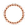 Sapphire Row Lab-Grown Diamond Petite Round Eternity Band - 14K Rose Gold, 2.25 mm, 5 (view 2)