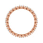 Sapphire Row Lab-Grown Diamond Petite Round Eternity Band - 14K Rose Gold, 2.25 mm, 6 (view 2)