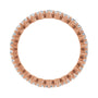 Sapphire Row Lab-Grown Diamond Petite Round Eternity Band - 14K Rose Gold, 2.25 mm, 7 (view 2)