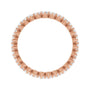 Sapphire Row Lab-Grown Diamond Petite Round Eternity Band - 14K Rose Gold, 2.25 mm, 8 (view 2)