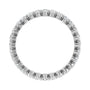 Sapphire Row Lab-Grown Diamond Petite Round Eternity Band - 14K White Gold, 2 mm, 7 (view 2)