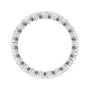 Sapphire Row Lab-Grown Diamond Petite Round Eternity Band - 14K White Gold, 3 mm, 8 (view 2)