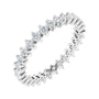 Sapphire Row Lab-Grown Diamond Petite Round Eternity Band - Platinum, 1.7 mm, 5
