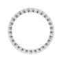 Sapphire Row Lab-Grown Diamond Petite Round Eternity Band - Platinum, 1.7 mm, 5 (view 2)