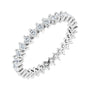 Sapphire Row Lab-Grown Diamond Petite Round Eternity Band - Platinum, 1.7 mm, 6