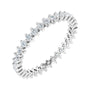 Sapphire Row Lab-Grown Diamond Petite Round Eternity Band - Platinum, 1.7 mm, 8