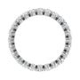 Sapphire Row Lab-Grown Diamond Petite Round Eternity Band - Platinum, 2.5 mm, 7 (view 2)
