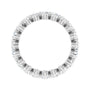 Sapphire Row Lab-Grown Diamond Petite Round Eternity Band - Platinum, 2.8 mm, 5 (view 2)