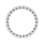 Sapphire Row Lab-Grown Diamond Petite Round Eternity Band - Platinum, 2 mm, 5 (view 2)