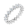 Sapphire Row Lab-Grown Diamond Petite Round Eternity Band - Platinum, 3 mm, 6