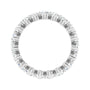 Sapphire Row Lab-Grown Diamond Petite Round Eternity Band - Platinum, 3 mm, 6 (view 2)
