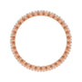Sapphire Row Lab-Grown Diamond Petite Round Eternity Band - 14K Rose Gold, 1.7 mm, 8 (view 2)