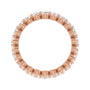 Sapphire Row Lab-Grown Diamond Petite Round Eternity Band - 14K Rose Gold, 2.5 mm, 5 (view 2)