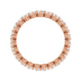 Sapphire Row Lab-Grown Diamond Petite Round Eternity Band - 14K Rose Gold, 2.5 mm, 6 (view 2)