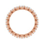 Sapphire Row Lab-Grown Diamond Petite Round Eternity Band - 14K Rose Gold, 2.8 mm, 5 (view 2)