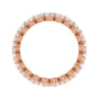 Sapphire Row Lab-Grown Diamond Petite Round Eternity Band - 14K Rose Gold, 2.8 mm, 6 (view 2)