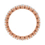 Sapphire Row Lab-Grown Diamond Petite Round Eternity Band - 14K Rose Gold, 2.8 mm, 7 (view 2)