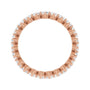 Sapphire Row Lab-Grown Diamond Petite Round Eternity Band - 14K Rose Gold, 2.8 mm, 8 (view 2)