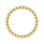 Sapphire Row Lab-Grown Diamond Petite Round Eternity Band - 14K Yellow Gold, 2 mm, 6 (view 2)