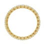 Sapphire Row Lab-Grown Diamond Petite Round Eternity Band - 14K Yellow Gold, 2 mm, 7 (view 2)