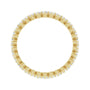 Sapphire Row Lab-Grown Diamond Petite Round Eternity Band - 14K Yellow Gold, 2 mm, 8 (view 2)