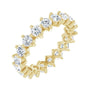Sapphire Row Lab-Grown Diamond Petite Round Eternity Band - 14K Yellow Gold, 3 mm, 6