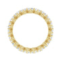 Sapphire Row Lab-Grown Diamond Petite Round Eternity Band - 14K Yellow Gold, 3 mm, 6 (view 2)
