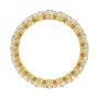 Sapphire Row Lab-Grown Diamond Petite Round Eternity Band - 14K Yellow Gold, 3 mm, 7 (view 2)