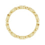 Sapphire Row Natural Diamond Marquise Beaded Band - 14K Yellow Gold, 3 × 1.5 mm, 5 (view 2)
