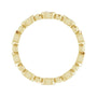 Sapphire Row Natural Diamond Marquise Beaded Band - 14K Yellow Gold, 3 × 1.5 mm, 6 (view 2)