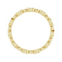 Sapphire Row Natural Diamond Marquise Beaded Band - 14K Yellow Gold, 3 × 1.5 mm, 7 (view 2)