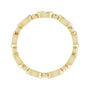 Sapphire Row Natural Diamond Marquise Beaded Band - 14K Yellow Gold, 4 × 2 mm, 7 (view 2)