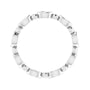 Sapphire Row Natural Diamond Marquise Beaded Band - Platinum, 3.5 × 1.75 mm, 6 (view 2)