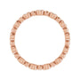 Sapphire Row Natural Diamond Round Beaded Band - 14K Rose Gold, 1.7 mm, 6 (view 2)